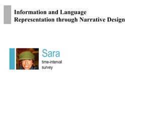 Sara time-interval survey Information and Language Representation through Narrative Design 