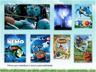 Filmes que trabalham o tema sustentabilidade. 
 