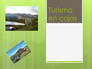 Turismo
en cajas
 