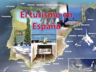 Índice
• El modelo turístico español actual.
• Procedencia y destino del turismo
exterior.
• Infraestructura hotelera.
• T...