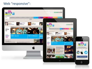 Web “responsive”:
 