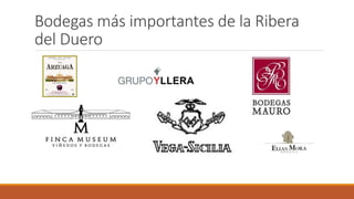 Bodegas más importantes de la Ribera
del Duero
 