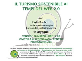 Ilaria Barbotti
Presidente Instagramers Italia
Consulente Social
@ilarysgrill
@ilarysgrill
 