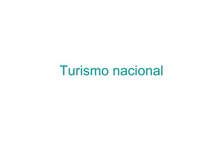 Turismo nacional 