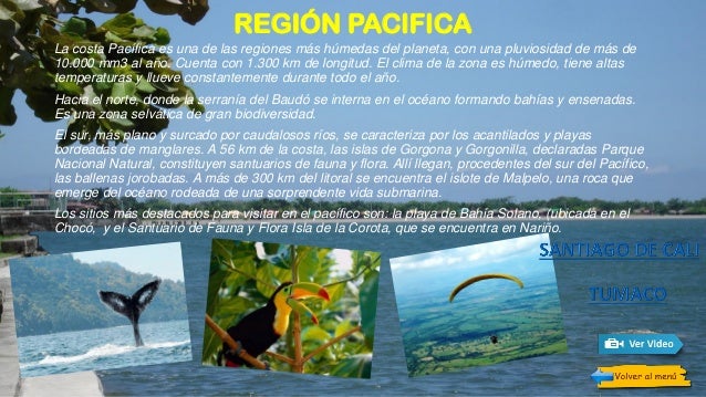 Resultado de imagen para sitios turisticos de la region del pacifico de colombia