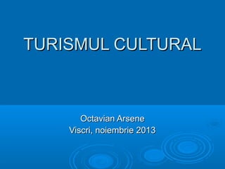 TURISMUL CULTURAL

Octavian Arsene
Viscri, noiembrie 2013

 