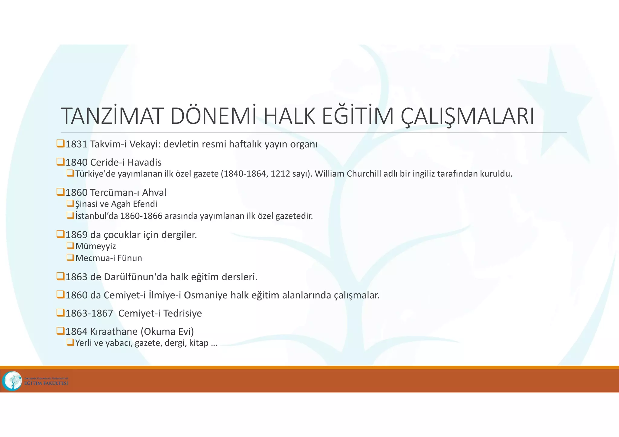 Türk Eğitim Tarihi - Osmanlı Dönemi Eğitimde İlk Yenileşme Hareketleri ...