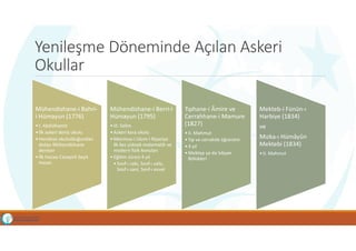 Türk Eğitim Tarihi - Osmanlı Dönemi Eğitimde İlk Yenileşme Hareketleri ...