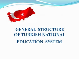 GENERAL  STRUCTURE            OF TURKISH NATIONAL EDUCATION  SYSTEM 