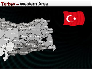 Turkey States Powerpoint Map (PPT) Templates | PPT