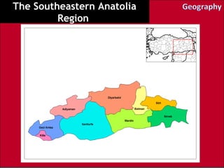The Southeastern Anatolia
         Region 
 