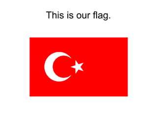 This is our flag.
 
