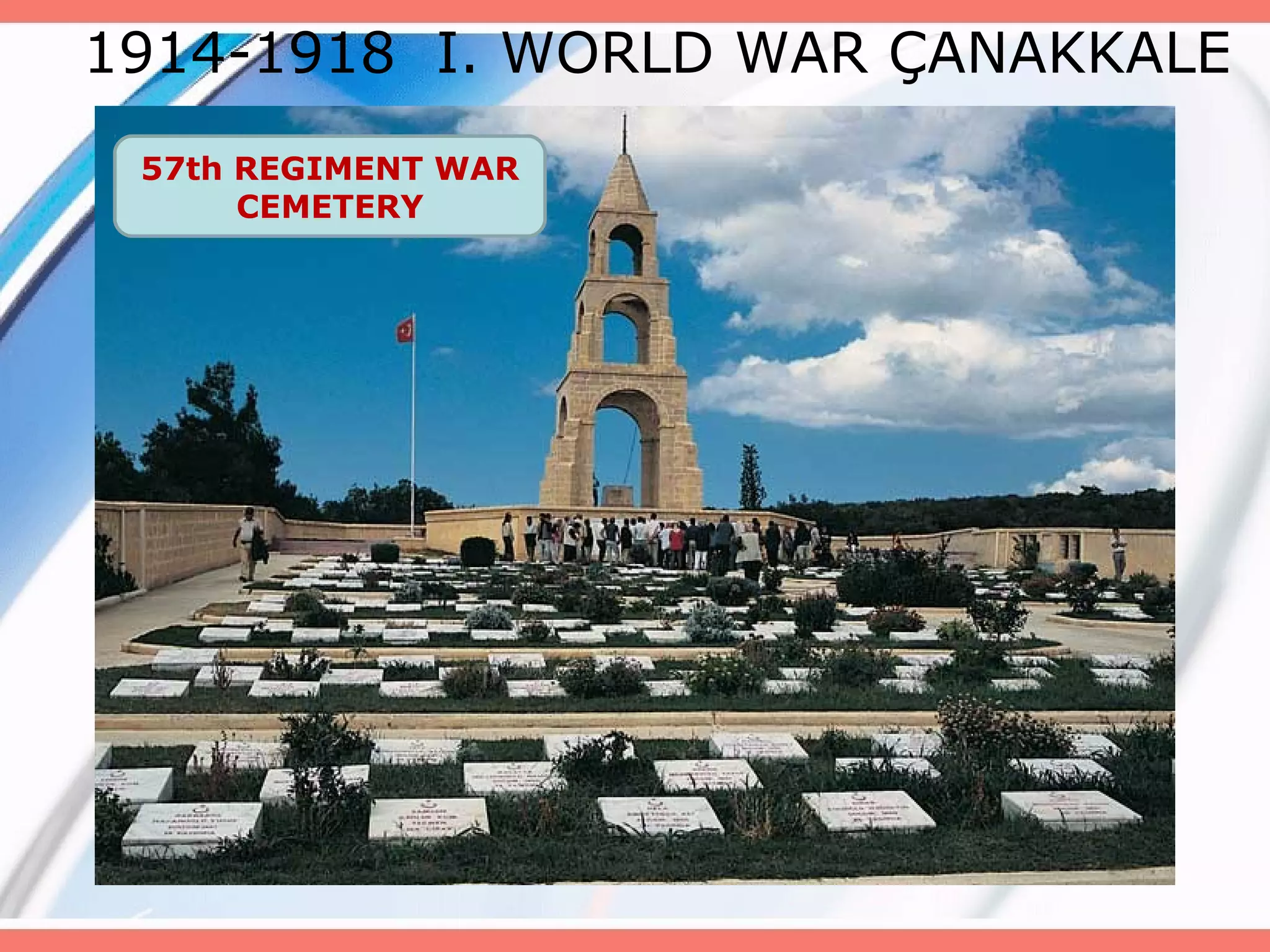1914-1918 I. WORLD WAR ÇANAKKALE
57th REGIMENT WAR
CEMETERY

 