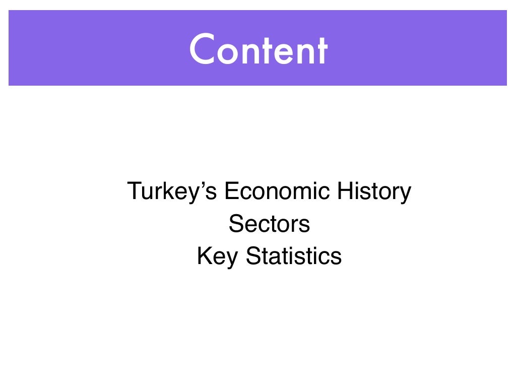 Turkey's Economic History