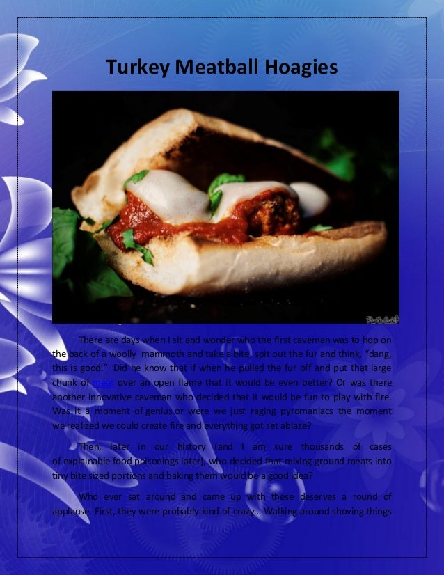 Turkey Meatballs Hoagies