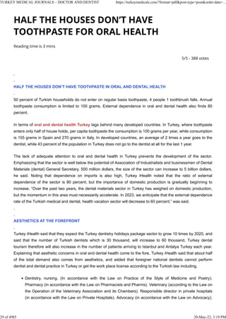 Toothpaste Turkish TURKEY MEDICAL JOURNALS – DOCTOR AND DENTIST.pdf