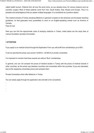 Turkish Health Form TURKEY MEDICAL JOURNALS – DOCTOR AND DENTIST.pdf