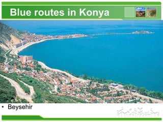 Blue routes in Konya
• Beysehir
 