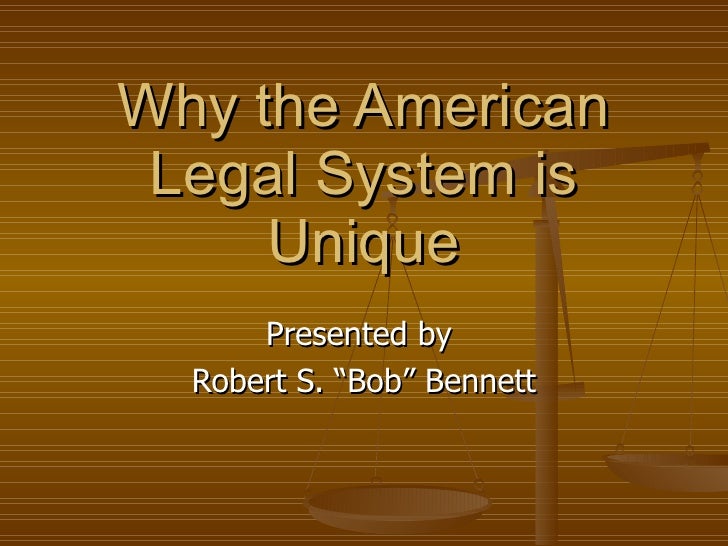 Legal Systems The American Legal System