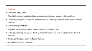 TURKEYS – COMMON DISEASES AND THEIR MANAGEMENT[1].pptx