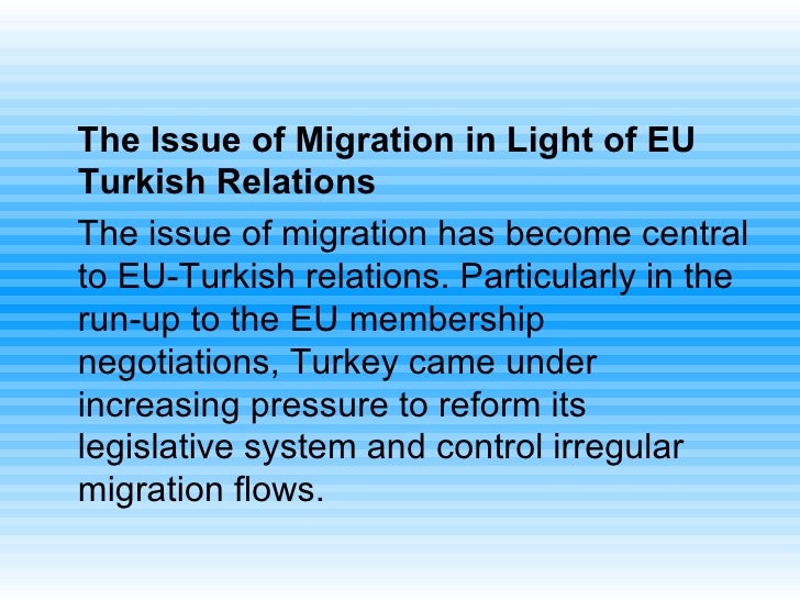 Turkey’s Migration Policy