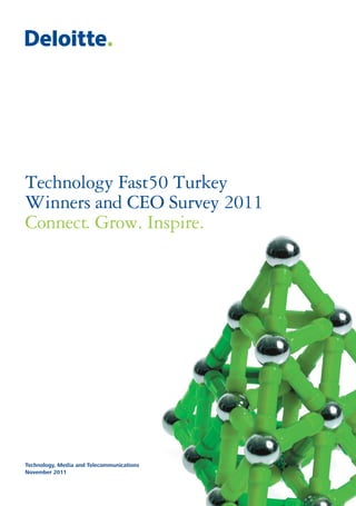 Technology Fast50 Turkey
Winners and CEO Survey 2011
Connect. Grow. Inspire.




Technology, Media and Telecommunications
November 2011
 