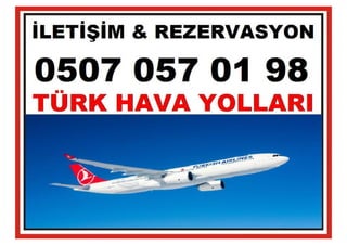 TURK HAVA YOLLARI ANTALYA TELEFON NUMARASI