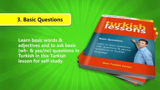 Turkish Language Topics Turkish Language Lessons - Beginner A1 | PPTX