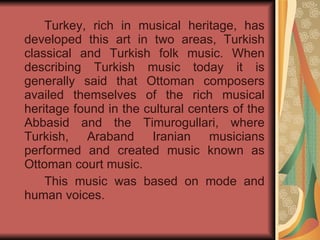 Turkish art music | PPT