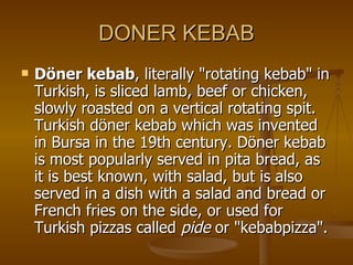 Kebab Invented Turkish Foods | PPT