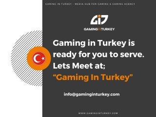 Turkish Game Market 2016 Report - Gaming in Turkey