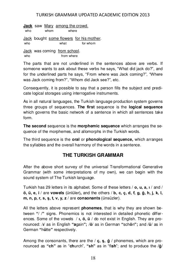 Turkish Grammar Updated Academic Edition Yuksel Goknel September 1