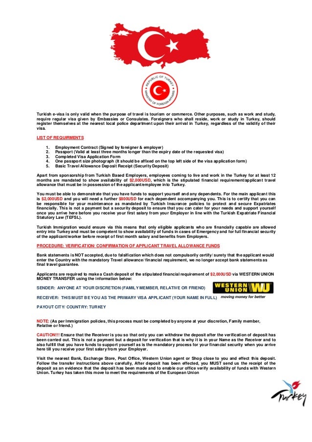 Turkish Immigration Requirements