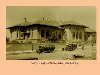 Every year, Turkey celebrate "Sovereignty and Children's Day" as a national holiday.The biggest ceremony takes place at the Ataturk Mausoleum in Ankara.Ataturk loved children and he often said: "Children are a new beginning of tomorrow".FirstTurkishGrand National AssemblyBuilding