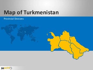 Map of Turkmenistan
Provincial Divisions

 