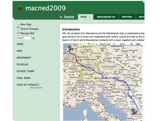 What did we do http://www.youtube.com/watch?v=8wOpZklyNpw MacNed project http://macned2009.wikispaces.com/ 