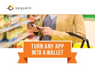 Turn Any App
INto a wallet
 