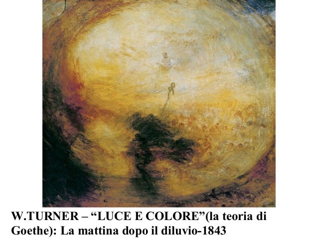 Il Mattino Dopo Il Diluvio Turner