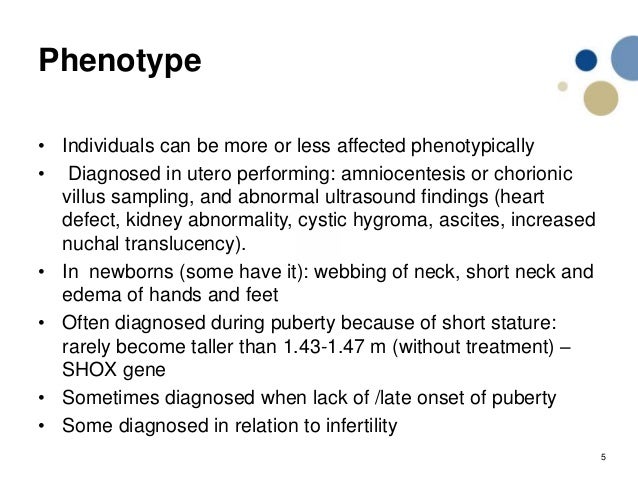 Turner syndrome presentation last