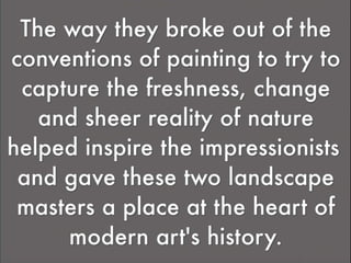 Turner and constable