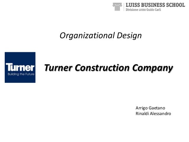 Turner Construction Organizational Chart