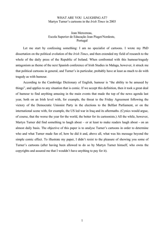 Turners Cartoons In The Irish Times 2003 PDF