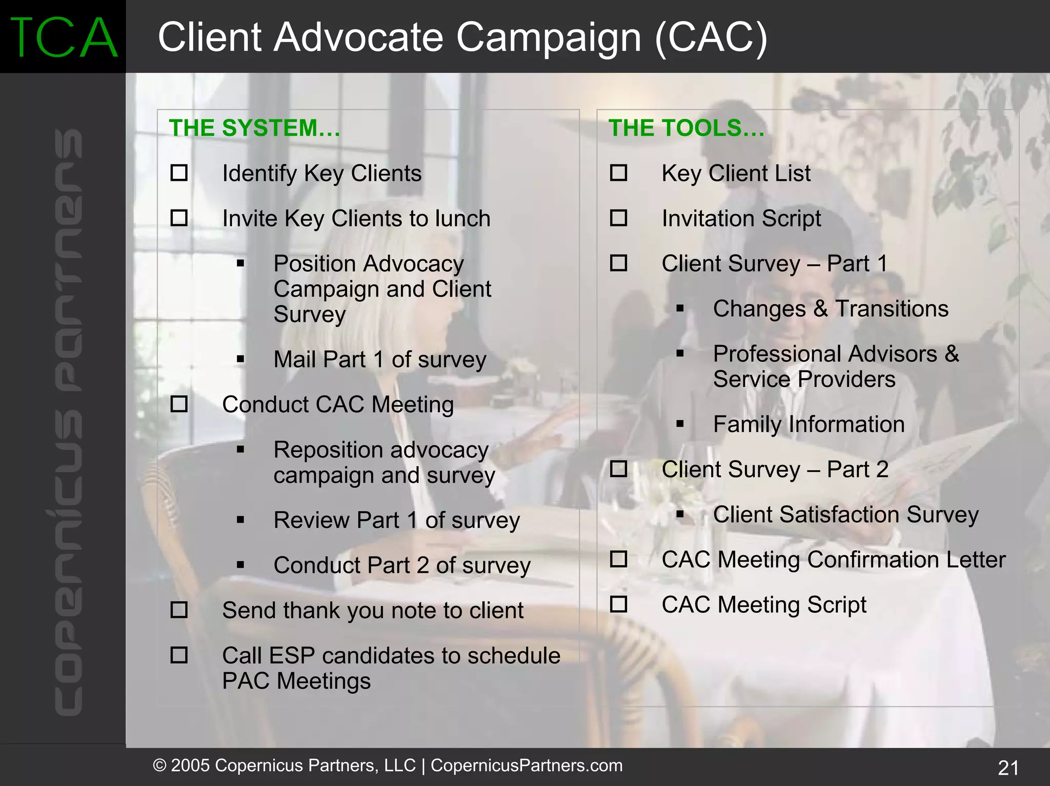 Turning Clients Into Advocates