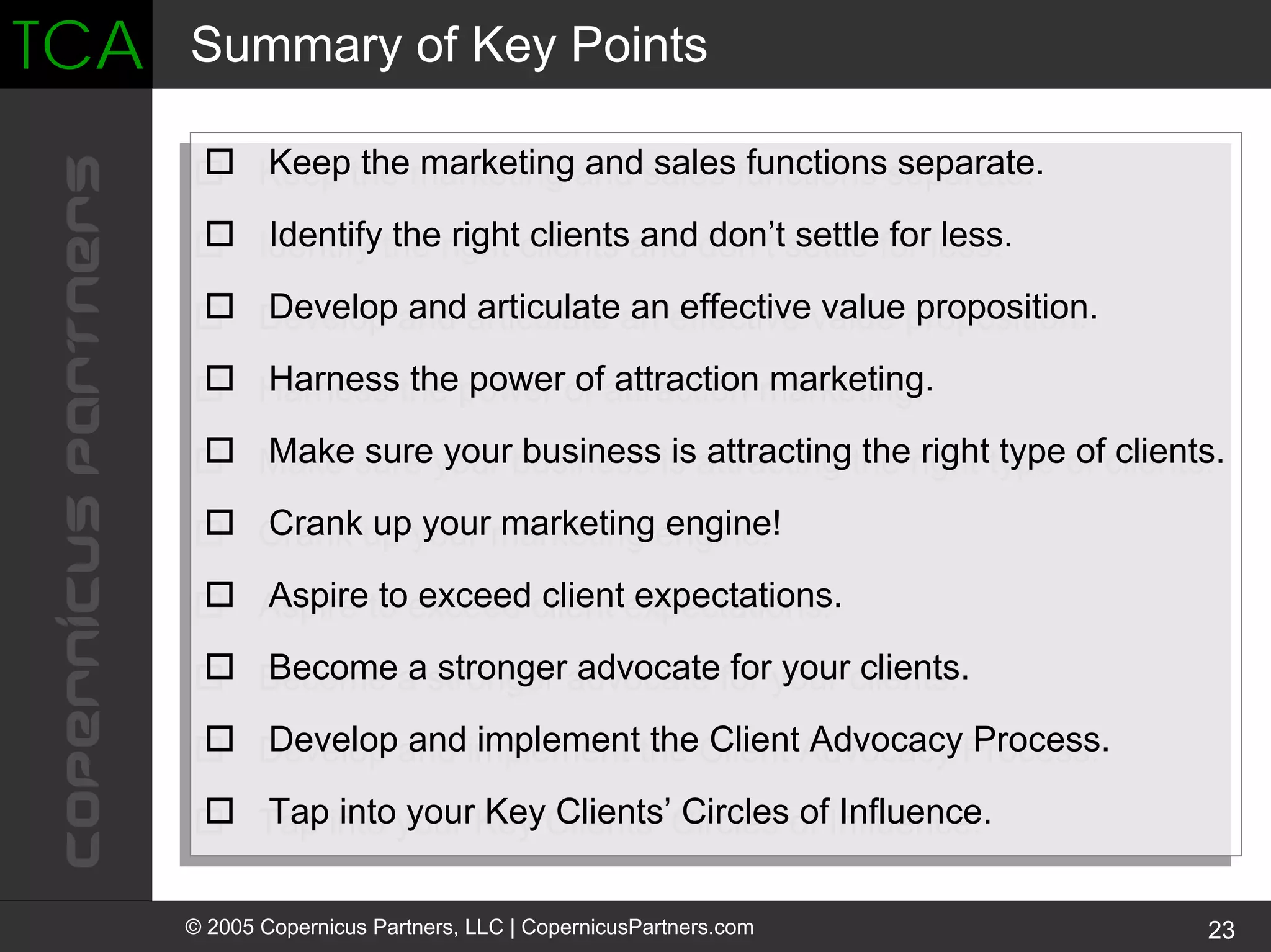 Turning Clients Into Advocates