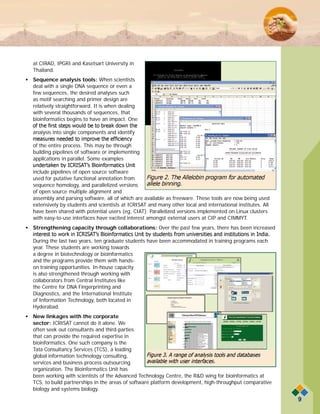 Turning data into knowledge  the impacts of bioinformatics