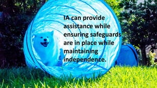 IA can provide
assistance while
ensuring safeguards
are in place while
maintaining
independence.
 
