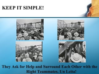 KEEP IT SIMPLE! They Ask for Help and Surround Each Other with the Right Teammates. Un Leita! 