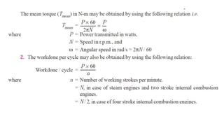 Turning moment diagram & Flywheel | PPT