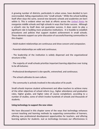 Turning Schools Into Effective Learning Communities | PDF