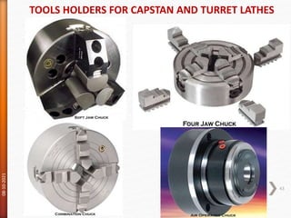 TOOLS HOLDERS FOR CAPSTAN AND TURRET LATHES
08-10-2021
43
 